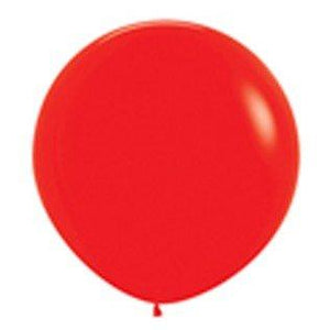 Amscan_OO Balloon - Plain Latex Fashion Red Latex Balloons 90cm 2pk