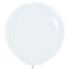 Amscan_OO Balloon - Plain Latex Fashion White Latex Balloons 90cm 2pk