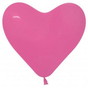 Amscan_OO Balloon - Plain Latex Hearts Fashion Fuchsia Latex Balloons 28cm 12pk