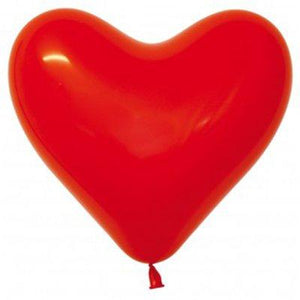 Amscan_OO Balloon - Plain Latex Hearts Fashion Red Latex Balloons 15cm 50pk