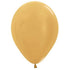 Metallic Gold Latex Balloons 30cm 25pk