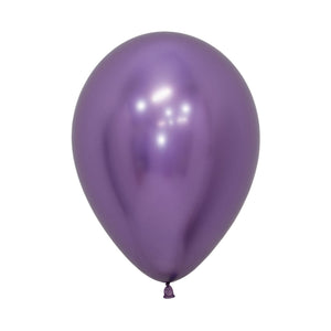 Amscan_OO Balloon - Plain Latex Metallic Reflex Violet Latex Balloons 30cm 50pk