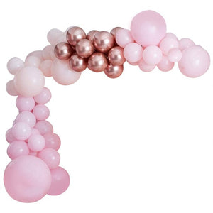 Balloon - Plain Latex Mix It Up Pink & Rose Gold Balloon Arch