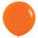 Amscan_OO Balloon - Plain Latex Orange Green Latex Balloons 60cm 3pk