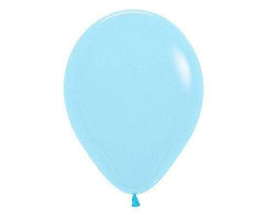 Amscan_OO Balloon - Plain Latex Pastel Matte Blue Latex Balloons 90cm 2pk