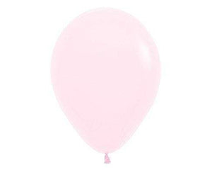 Amscan_OO Balloon - Plain Latex Pastel Matte Pink Latex Balloons 30cm 25pk