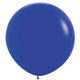 Amscan_OO Balloon - Plain Latex Royal Blue Black Latex Balloons 60cm 3pk