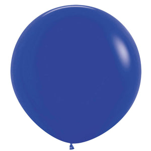 Amscan_OO Balloon - Plain Latex Royal Blue Green Latex Balloons 60cm 3pk