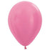 Satin Pearl Fuchsia Latex Balloons 30cm 25pk