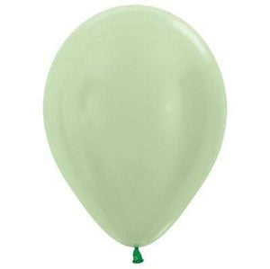 Amscan_OO Balloon - Plain Latex Satin Pearl Green Latex Balloons 30cm 100pk