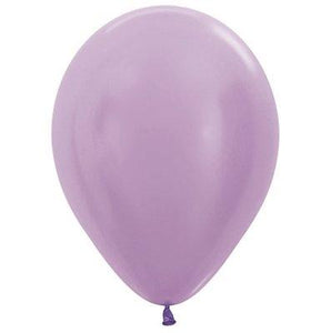 Amscan_OO Balloon - Plain Latex Satin Pearl Lilac Latex Balloons 30cm 100pk