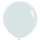 Amscan_OO Balloon - Plain Latex White Bright Pink Latex Balloons 60cm 3pk