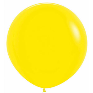 Amscan_OO Balloon - Plain Latex Yelloow Bright Pink Latex Balloons 60cm 3pk