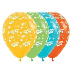 Amscan_OO Balloon - Printed Latex Birthday Boy Tropical Assorted Latex Balloon 30cm 25pk