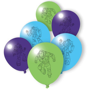 Balloon - Printed Latex Buzz Lightyear Latex Balloons 30cm 6pk