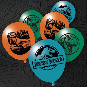 Balloon - Printed Latex Jurassic Into The Wild Latex Balloons 30cm 5pk