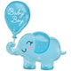 Amscan_OO Balloon - Supershapes, Numbers & Letters Baby Boy Elephant Supershape Foil Balloon 73cm x 78cm Each