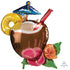 Coconut Pina Colada Drink SuperShape Foil Balloon 76cm x 71cm Each