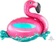 Amscan_OO Balloon - Supershapes, Numbers & Letters Floating Flamingo Supershape Foil Balloon 76cm x 68cm Each