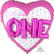 Amscan_OO Balloon - Supershapes, Numbers & Letters Fun To Be O-N-E Girl Supershape Foil Balloon 91cm Each