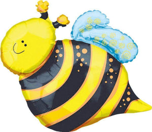 Amscan_OO Balloon - Supershapes, Numbers & Letters Happy Bee Supershape Foil Balloon 61cm x 63cm Each