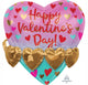 Amscan_OO Balloon - Supershapes, Numbers & Letters Happy Valentine's Day & Gold Heart Garland Supershape Foil Balloon 53cm Each