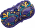 Holographic A Night in Disguise Mardi Gras Mask Supershape Foil Balloon 76cm x 40cm Each