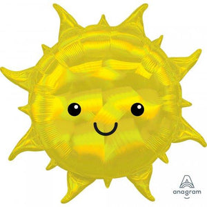 Amscan_OO Balloon - Supershapes, Numbers & Letters Holographic Iridescent Sun Supershape Foil Balloon 68cm x 68cm Each