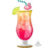 Let's Flamingle Tropical Drink Supershape Foil Balloon 50cm x 104cm Each