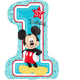 Amscan_OO Balloon - Supershapes, Numbers & Letters Mickey Mouse 1st Birthday SuperShape Foil Balloon