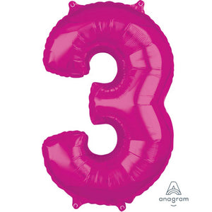 Balloon - Supershapes, Numbers & Letters Numeral SuperShape Foil Balloon 86cm Each