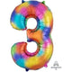 Balloon - Supershapes, Numbers & Letters Numeral SuperShape Foil Balloon 86cm Each