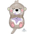 Otterly Adorable Otter Supershape Foil Balloon 33cm x 58cm Each