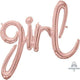 Amscan_OO Balloon - Supershapes, Numbers & Letters Script Phrase girl Rose Gold Supershape Foil Balloon 73cm x 76cm Each