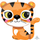 Amscan_OO Balloon - Supershapes, Numbers & Letters Tiger SuperShape Foil Balloon 63cm Each