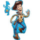 Amscan_OO Balloon - Supershapes, Numbers & Letters Toy Story 4 Woody SuperShape Foil Balloon 55cm x 111cm Each