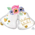 Wedding Wishes Bells Supershape Foil Balloon 83cm x 60cm Each