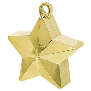 Amscan_OO Balloon - Weights Star Gold Balloon Weight 170g Each