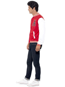 Costume Men 50s College Jock Letterman Jacket