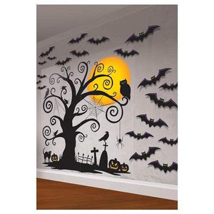 Amscan_OO Decorations - Backdrop & Scene Setters Modern Halloween Mega Value Pack Scene Setters Wall Decorating Kit 32pk