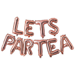 Decorations - Banners, Flags & Streamers Lets Par Let's Part Tea Tea Balloon Bunting 2m 10pk