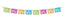Luau Hibiscus Pennant Banner Each