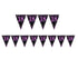 Pink Celebration 18th Prismatic Plastic Pennant Banner 4m x 20cm Each