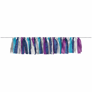 Amscan_OO Decorations - Banners, Flags & Streamers Sparkling Sapphire Tassel Ribbon Garland Each