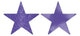 Amscan_OO Decorations - Cutouts New Purple New Purple Glittered Foil Solid Star Cutouts 12cm 5pk