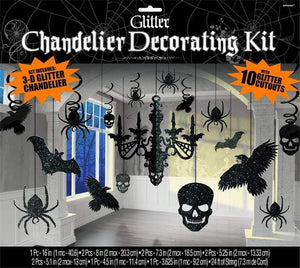 Amscan_OO Decorations - Decorating Kit Chandelier Decorating Kit Glittered Cardboard 17pk