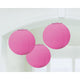 Amscan_OO Decorations - Decorative Fans, Pom Poms & Lanterns Bright Pink Bright Royal Round Paper Lanterns Blue 3pk 24cm