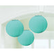 Amscan_OO Decorations - Decorative Fans, Pom Poms & Lanterns Robin Egg Bright Royal Round Paper Lanterns Blue 3pk 24cm