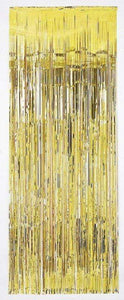 Amscan_OO Decorations - Door Covers & Curtains Gold Metallic Curtain 240cm x 91cm