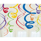 Amscan_OO Decorations - Hanging Swirls Rainbow Apple Red Plastic Swirl Decorations 56cm 12pk